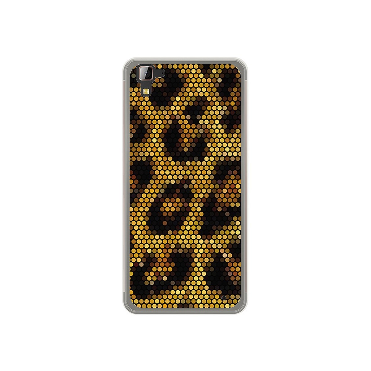 Funda Gel Tpu para Hisense C30 Rock Diseño Leopardo Dibujos