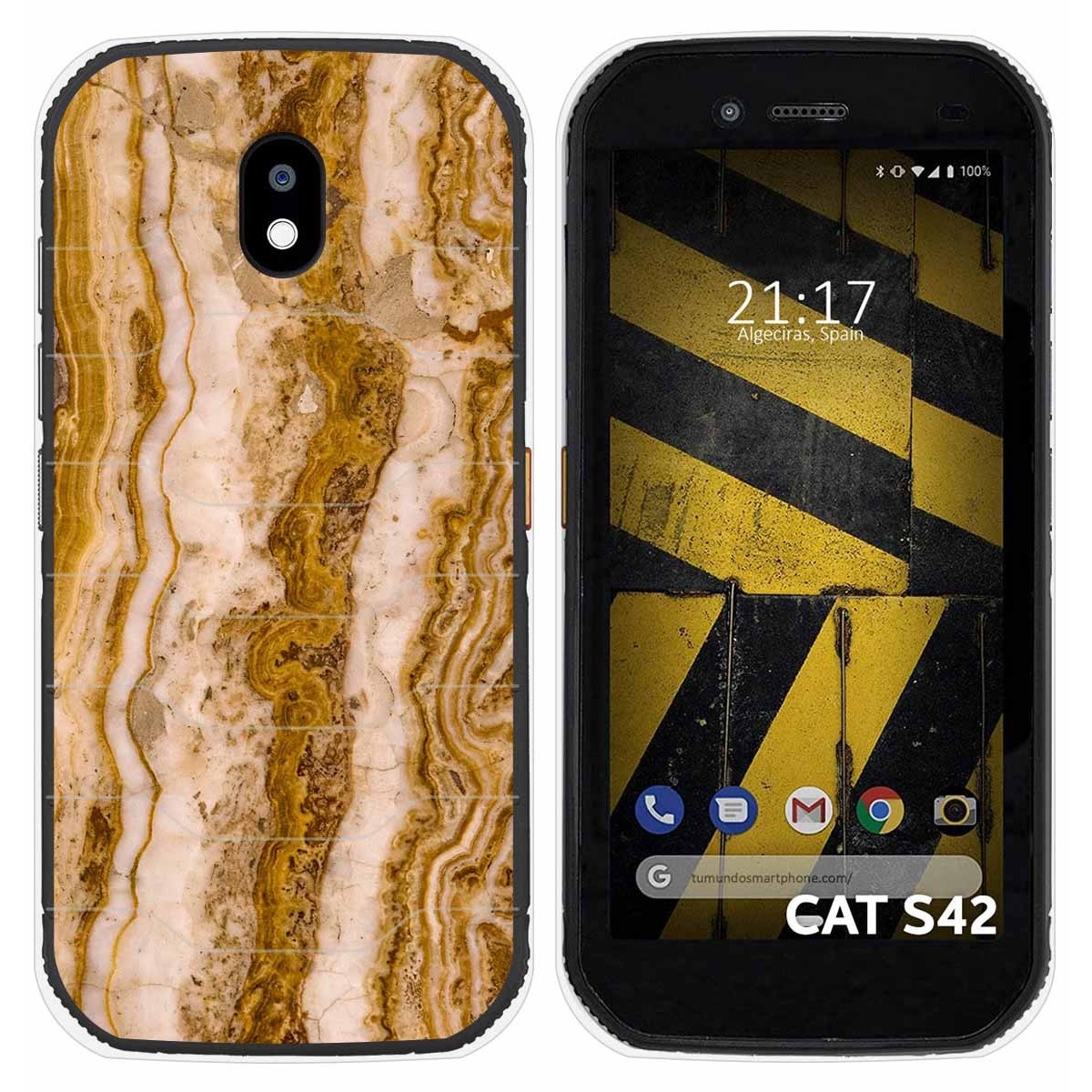 Funda Silicona para Cat S42 / S42 H+ diseño Mármol 10 Dibujos