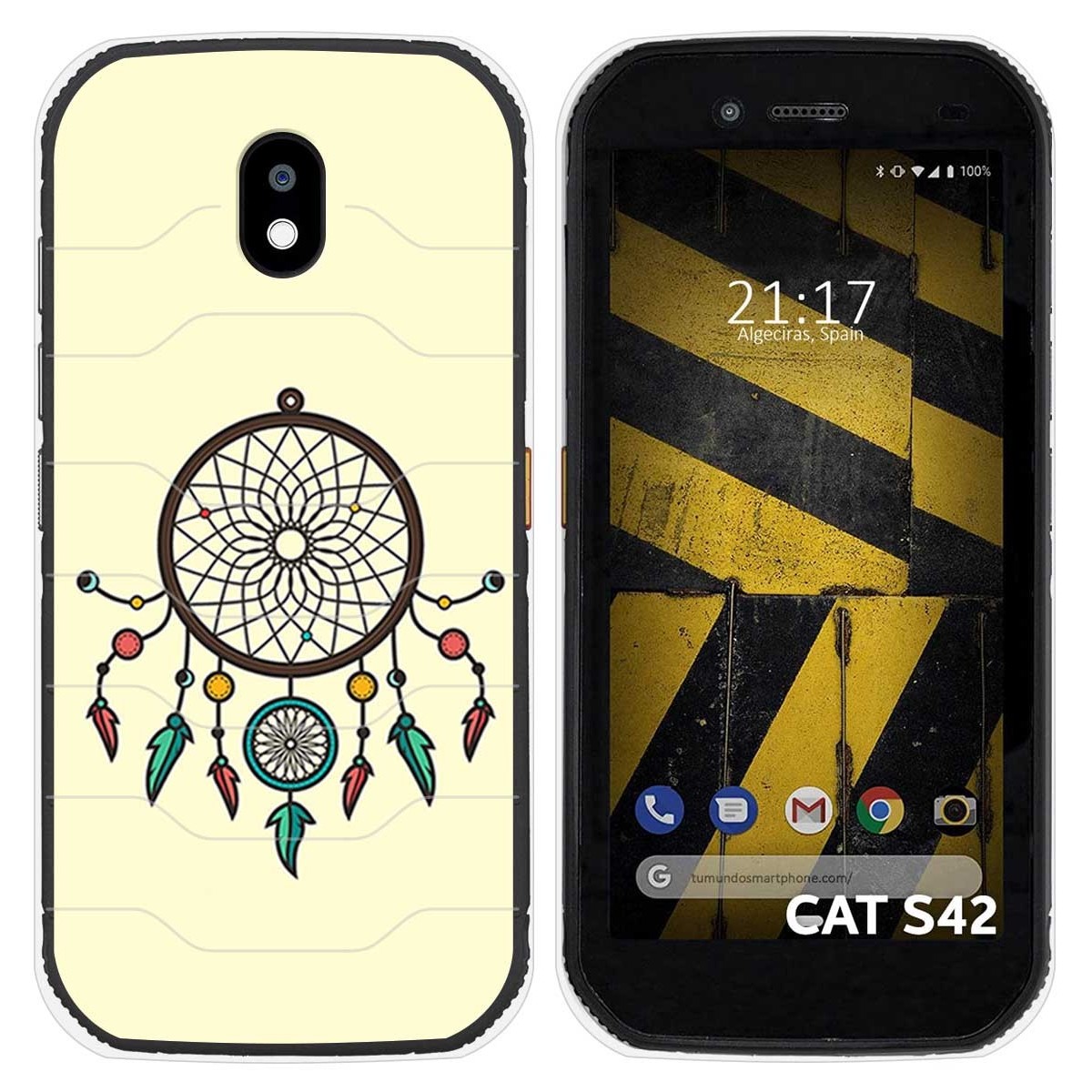 Funda Silicona para Cat S42 / S42 H+ diseño Atrapasueños Dibujos