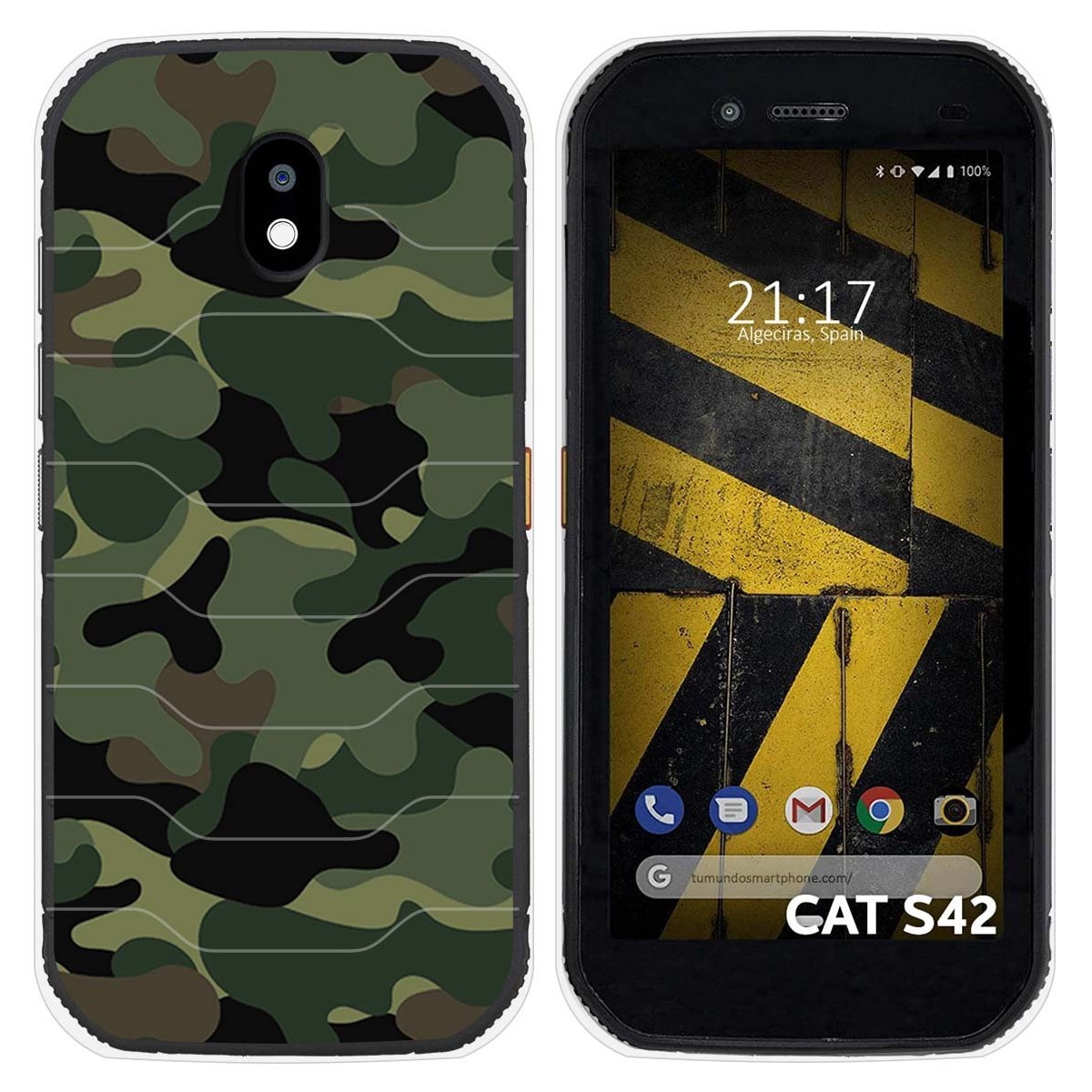Funda Silicona para Cat S42 / S42 H+ diseño Camuflaje Dibujos