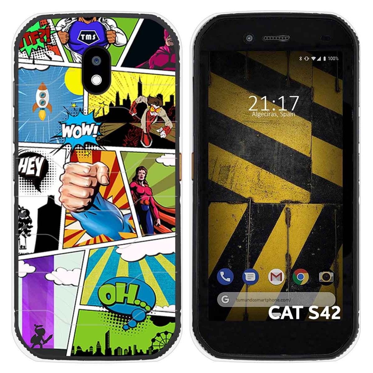 Funda Silicona para Cat S42 / S42 H+ diseño Comic Dibujos
