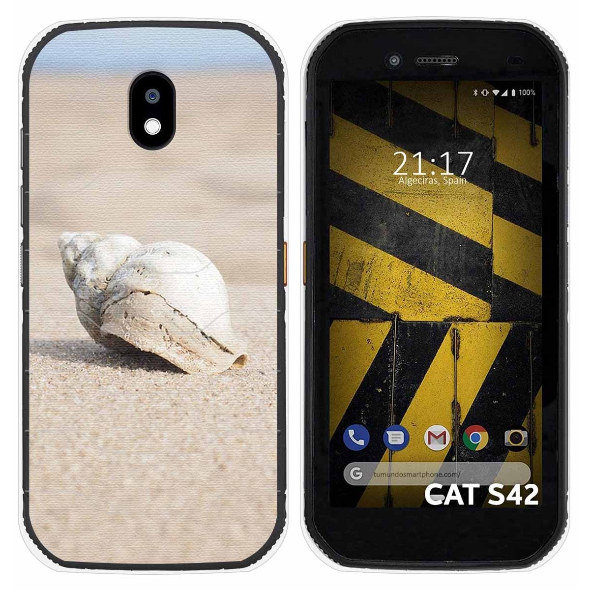 Funda Silicona para Cat S42 / S42 H+ diseño Concha Dibujos