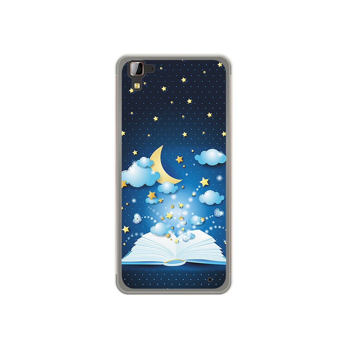 Funda Gel Tpu para Hisense C30 Rock Diseño Libro Cuentos Dibujos