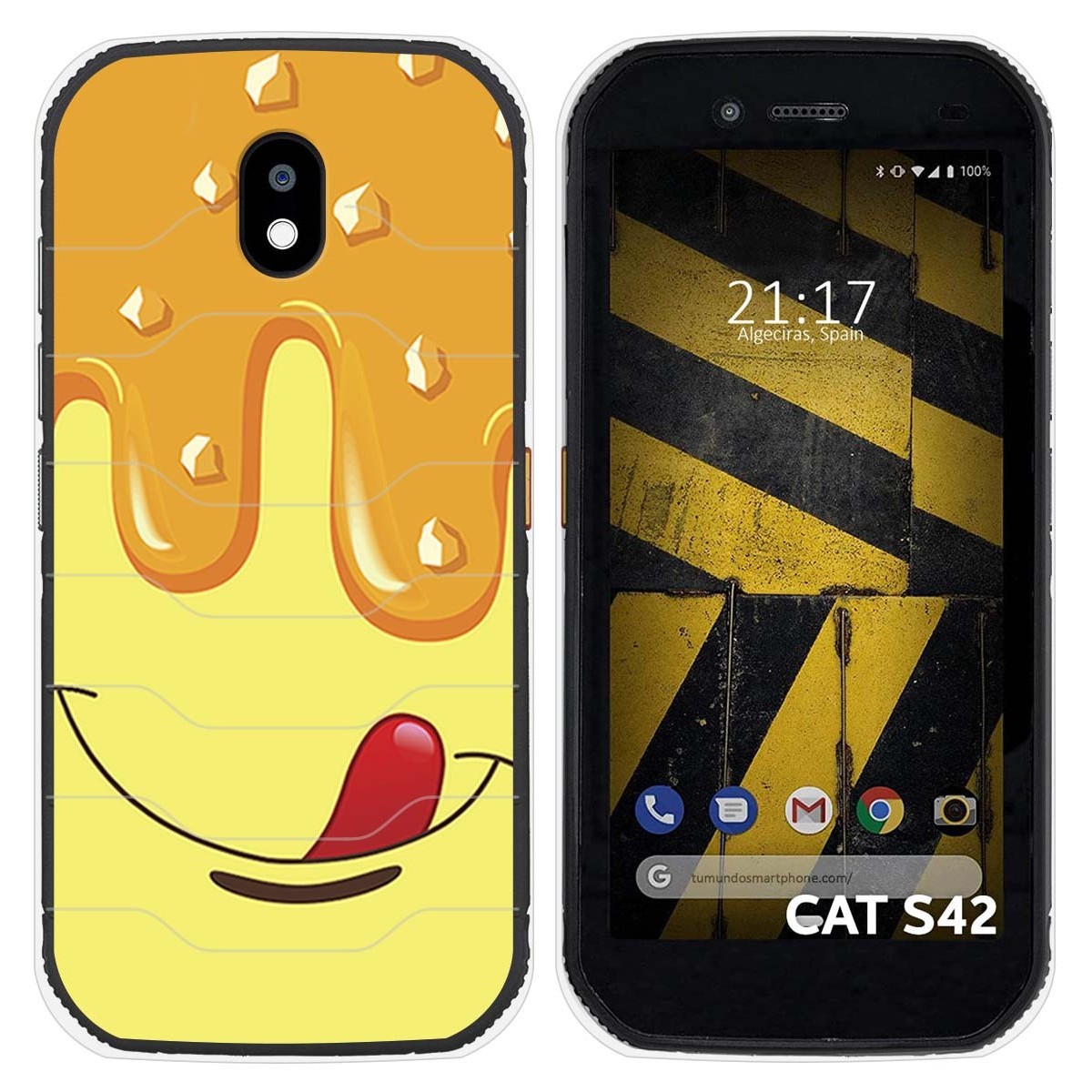 Funda Silicona para Cat S42 / S42 H+ diseño Helado Vainilla Dibujos