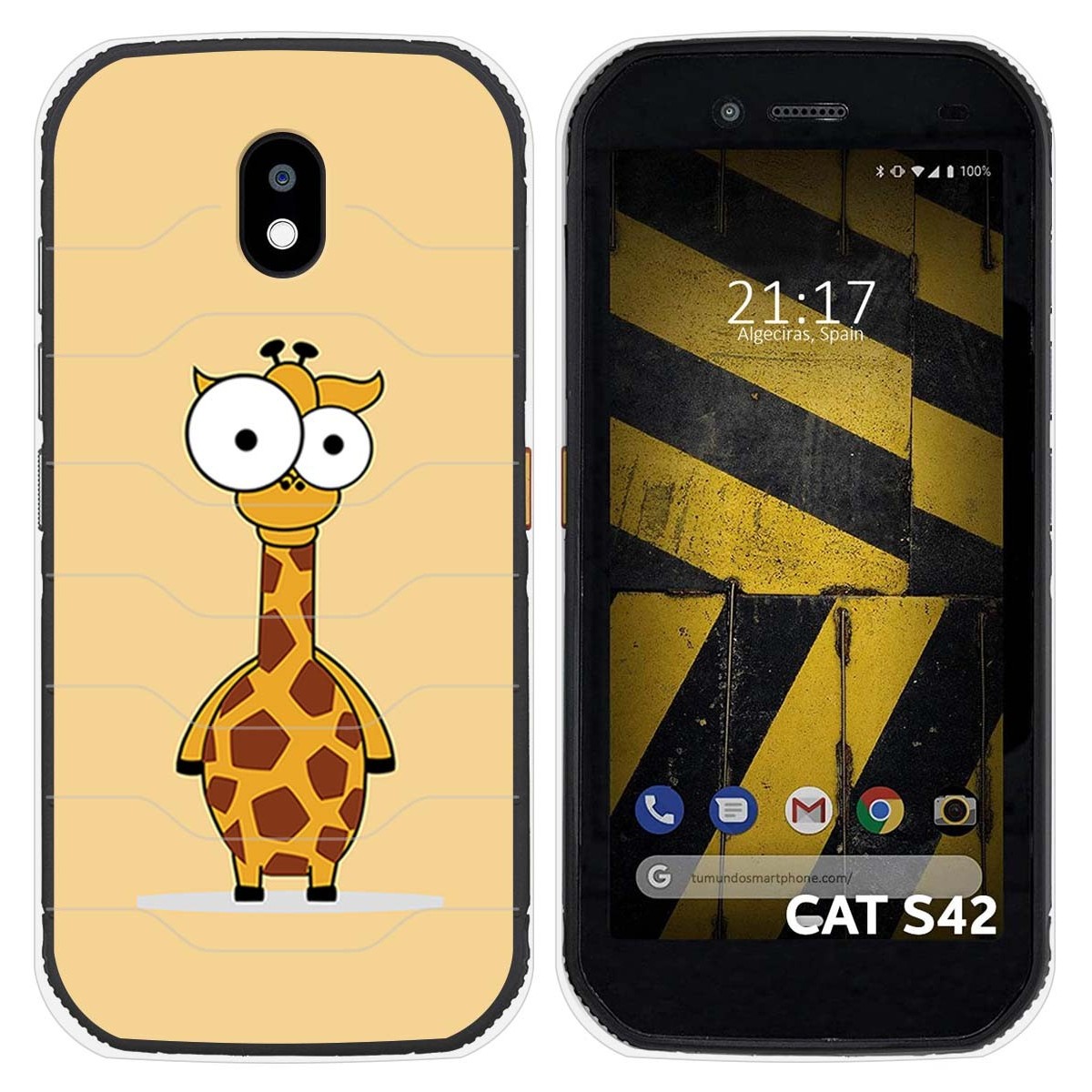 Funda Silicona para Cat S42 / S42 H+ diseño Jirafa Dibujos