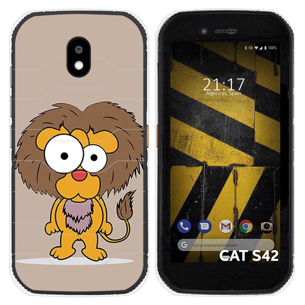 Funda Silicona para Cat S42 / S42 H+ diseño Leon Dibujos