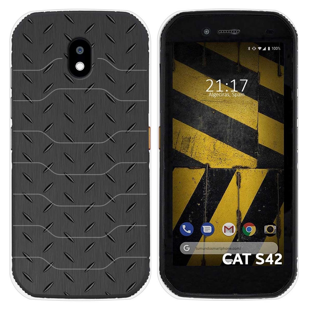 Funda Silicona para Cat S42 / S42 H+ diseño Metal Dibujos