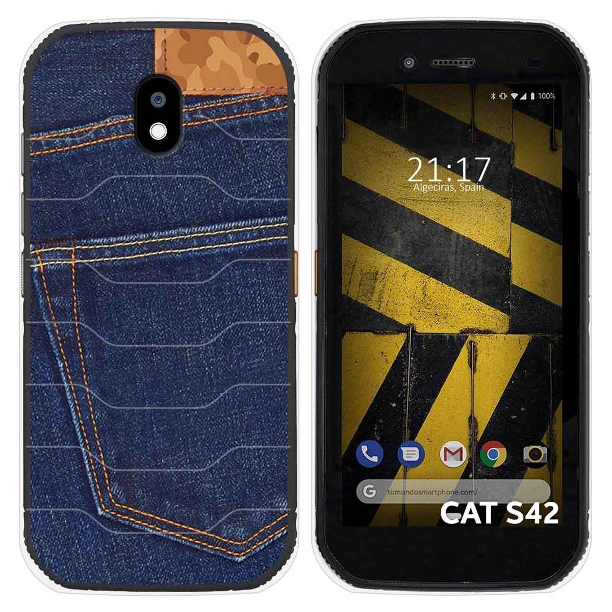Funda Silicona para Cat S42 / S42 H+ diseño Vaquero Dibujos