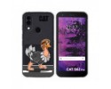 Funda Silicona Transparente para Cat S62 Pro diseño Avestruz Dibujos