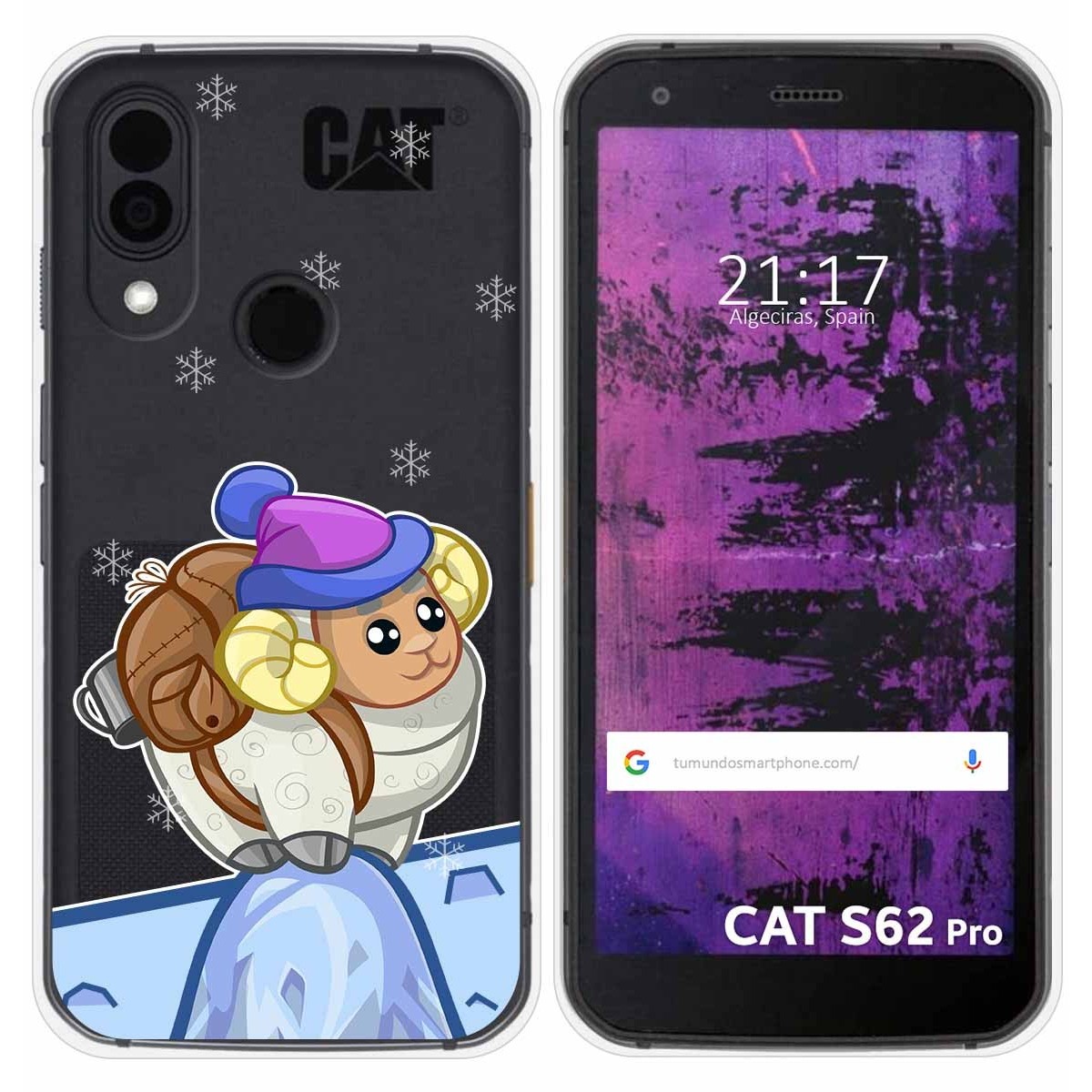Funda Silicona Transparente para Cat S62 Pro diseño Cabra Dibujos