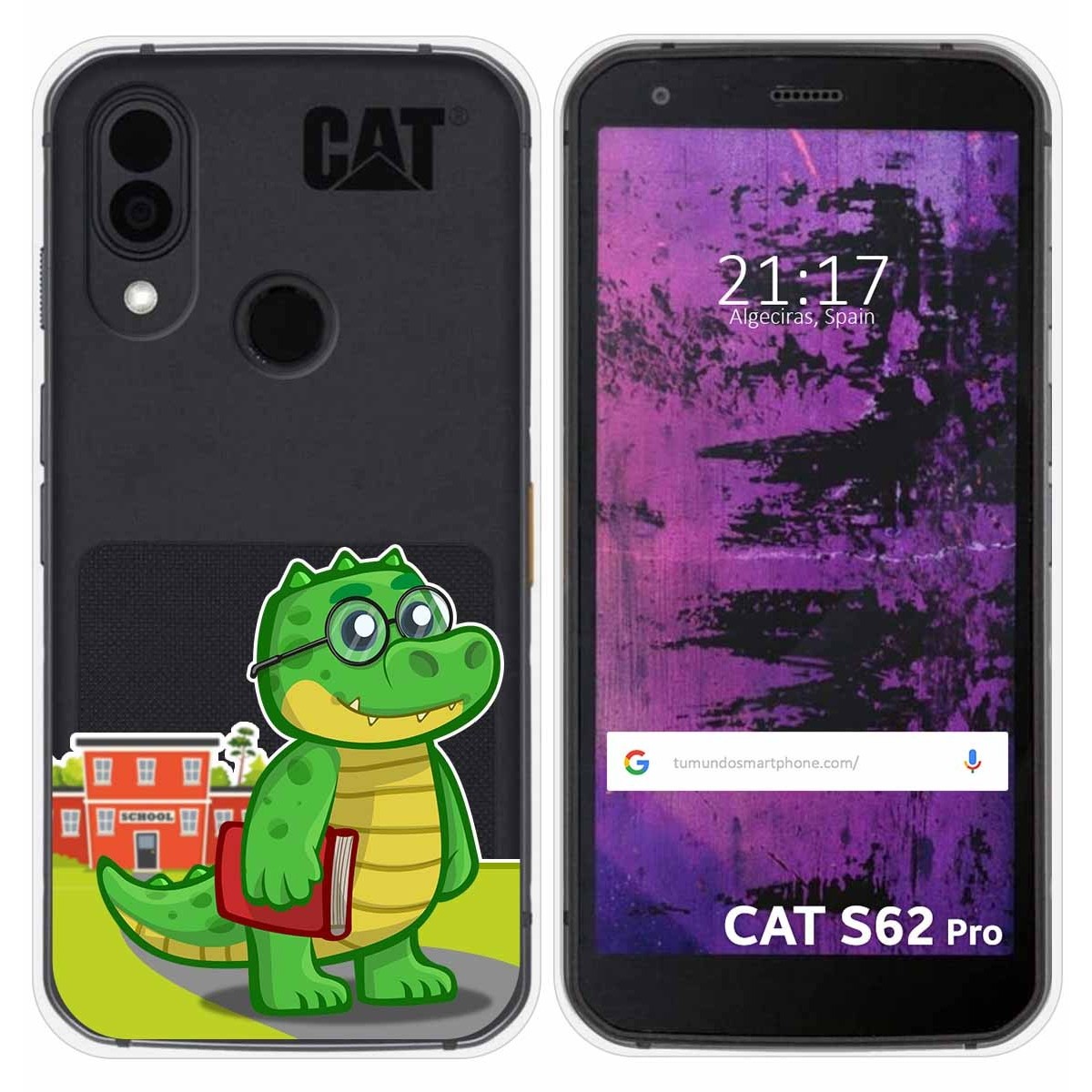 Funda Silicona Transparente para Cat S62 Pro diseño Coco Dibujos