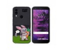 Funda Silicona Transparente para Cat S62 Pro diseño Conejo Dibujos