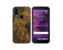 Funda Silicona Transparente para Cat S62 Pro diseño Hojas Dibujos