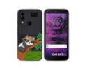 Funda Silicona Transparente para Cat S62 Pro diseño Panda Dibujos