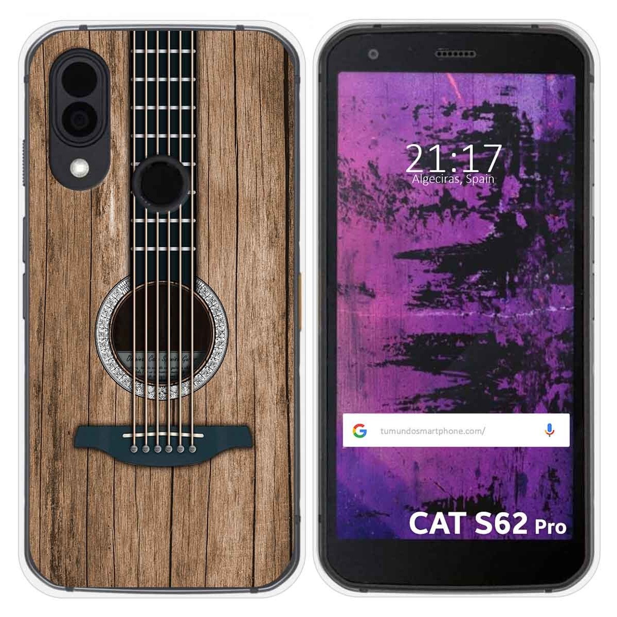 Funda Silicona para Cat S62 Pro diseño Madera 11 Dibujos