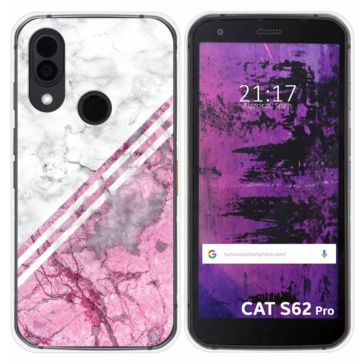Funda Silicona para Cat S62 Pro diseño Mármol 03 Dibujos