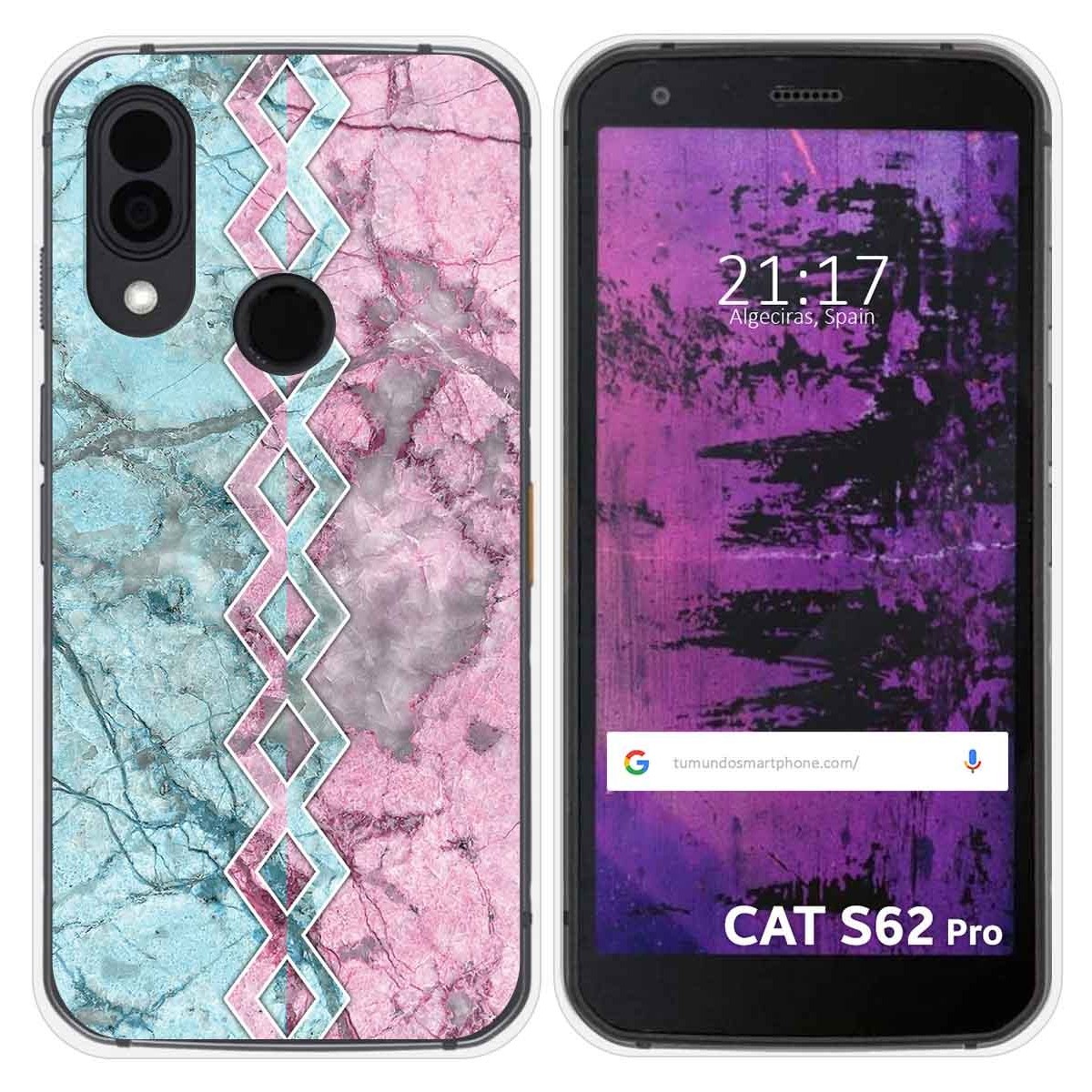 Funda Silicona para Cat S62 Pro diseño Mármol 08 Dibujos