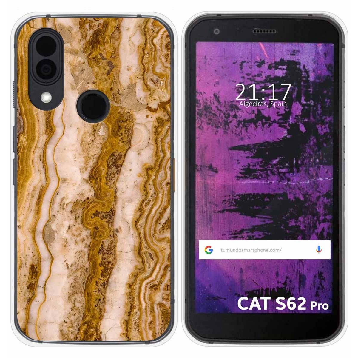 Funda Silicona para Cat S62 Pro diseño Mármol 10 Dibujos