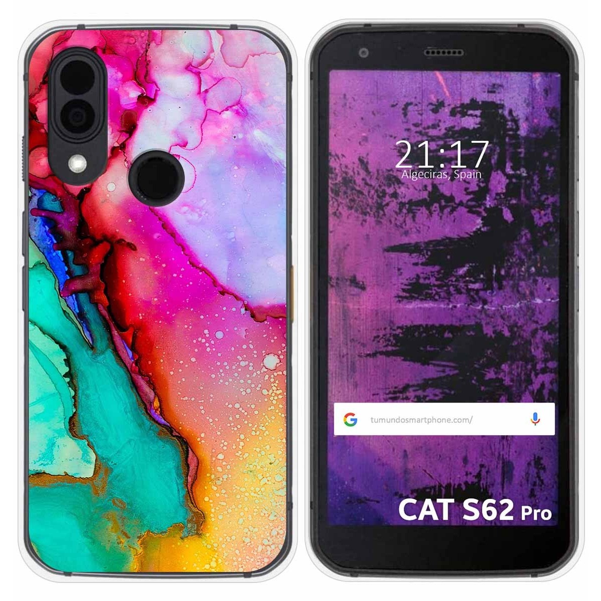 Funda Silicona para Cat S62 Pro diseño Mármol 15 Dibujos