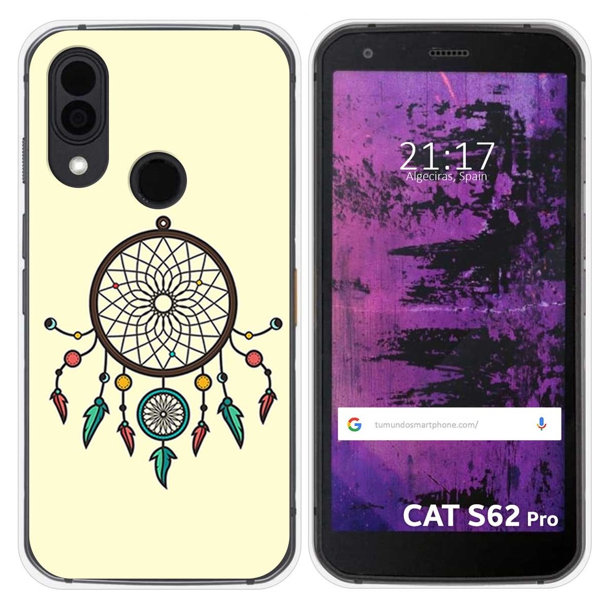 Funda Silicona para Cat S62 Pro diseño Atrapasueños Dibujos