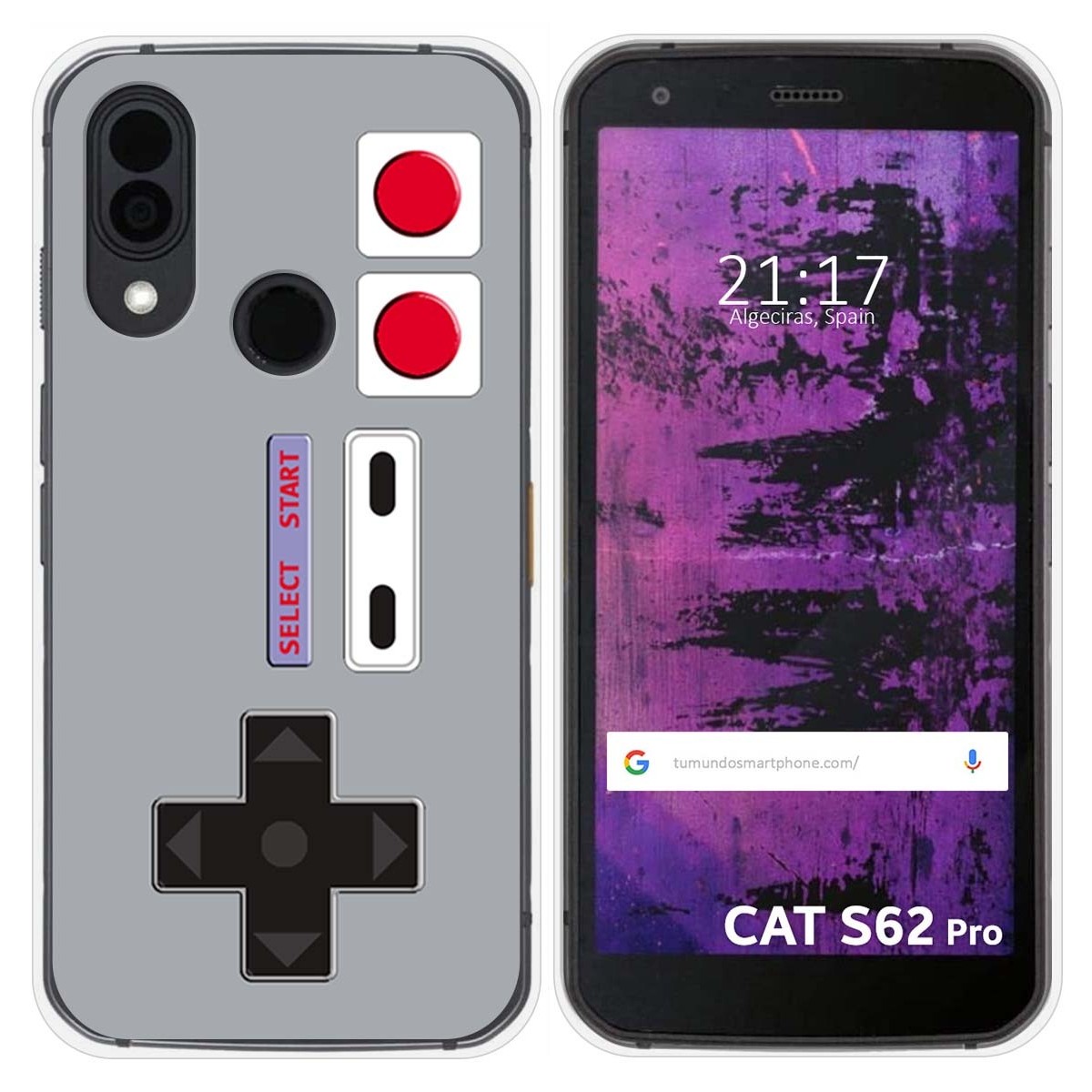 Funda Silicona para Cat S62 Pro diseño Consola Dibujos