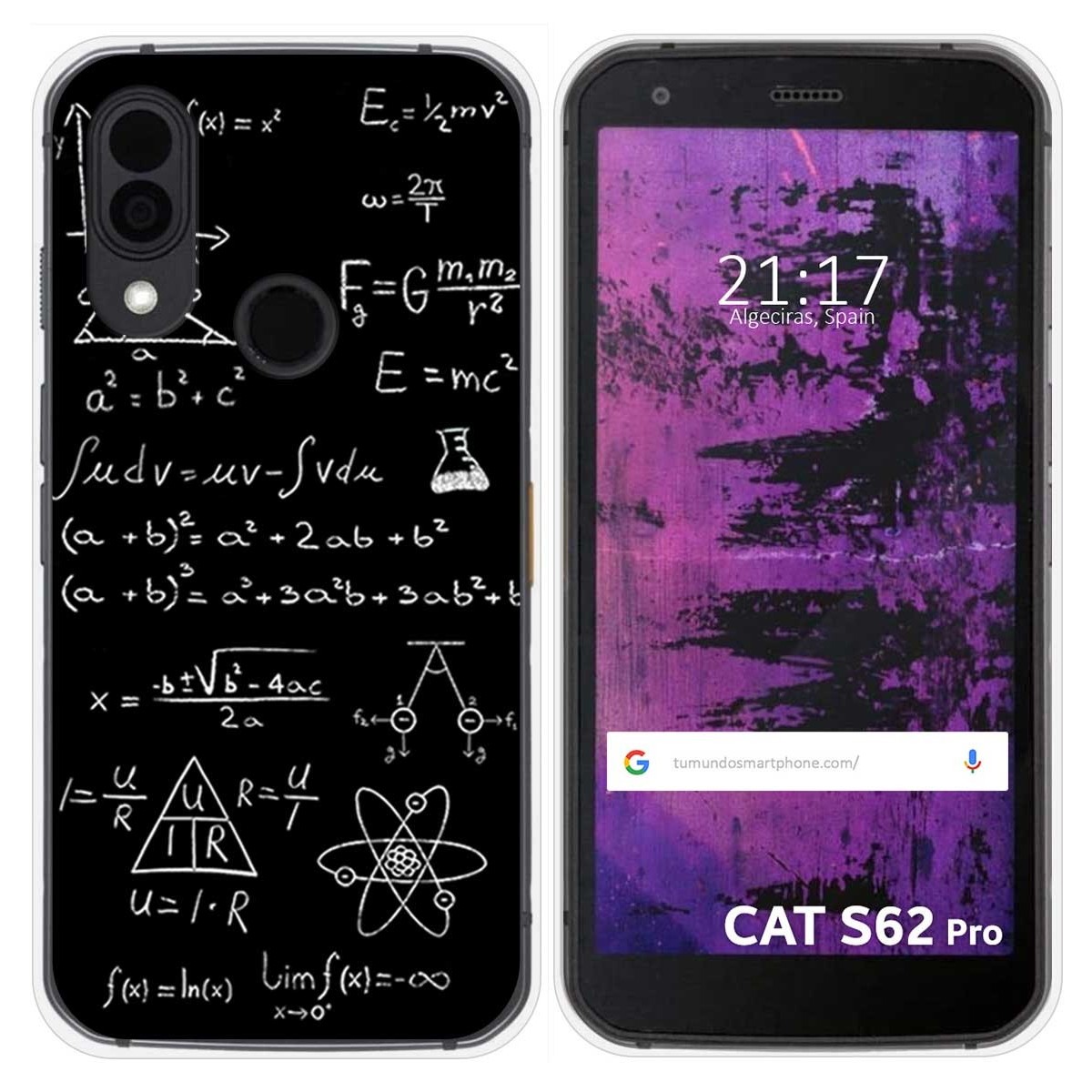 Funda Silicona para Cat S62 Pro diseño Formulas Dibujos