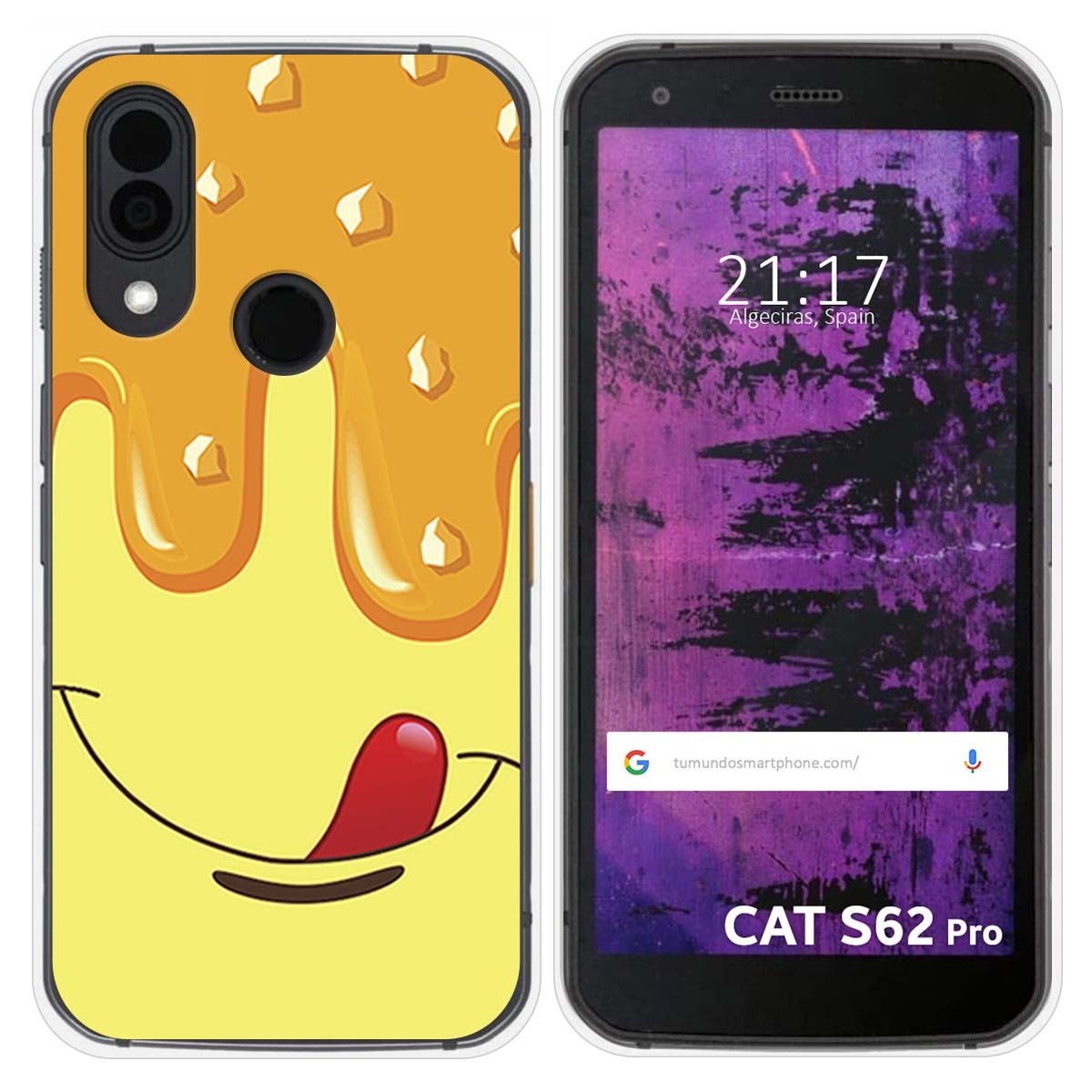 Funda Silicona para Cat S62 Pro diseño Helado Vainilla Dibujos