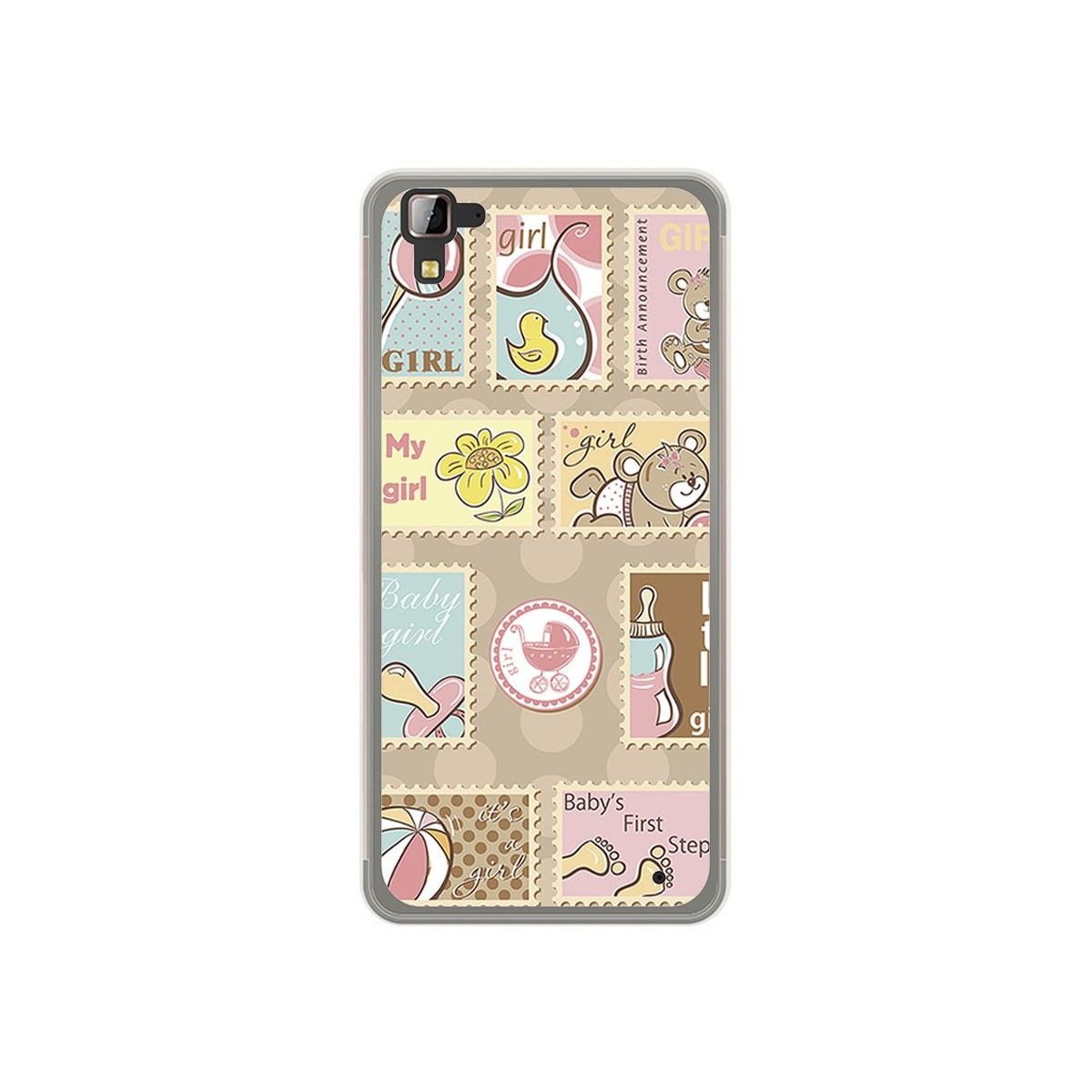 Funda Gel Tpu para Hisense C30 Rock Diseño Sellos Dibujos
