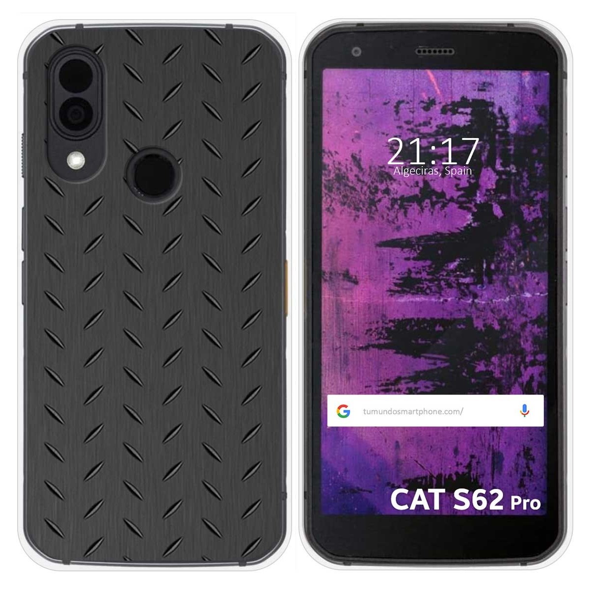 Funda Silicona para Cat S62 Pro diseño Metal Dibujos