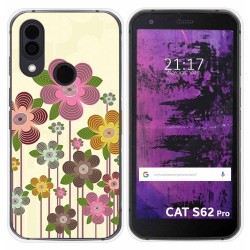 Funda Silicona para Cat S62 Pro diseño Primavera En Flor Dibujos