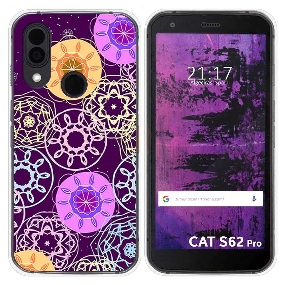 Funda Silicona para Cat S62 Pro diseño Radial Dibujos
