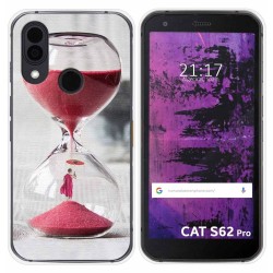 Funda Silicona para Cat S62 Pro diseño Reloj Dibujos