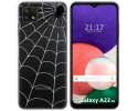Funda Silicona Transparente para Samsung Galaxy A22 5G diseño Araña Dibujos