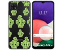 Funda Silicona Transparente para Samsung Galaxy A22 5G diseño Cactus Dibujos