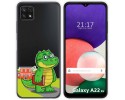 Funda Silicona Transparente para Samsung Galaxy A22 5G diseño Coco Dibujos