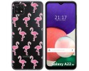 Funda Silicona Transparente para Samsung Galaxy A22 5G diseño Flamenco Dibujos