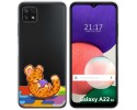 Funda Silicona Transparente para Samsung Galaxy A22 5G diseño Leopardo Dibujos