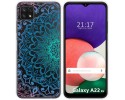 Funda Silicona Transparente para Samsung Galaxy A22 5G diseño Mandala Dibujos