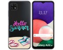 Funda Silicona Transparente para Samsung Galaxy A22 5G diseño Summer Dibujos