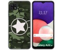 Funda Silicona para Samsung Galaxy A22 5G diseño Camuflaje 01 Dibujos