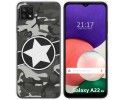 Funda Silicona para Samsung Galaxy A22 5G diseño Camuflaje 02 Dibujos