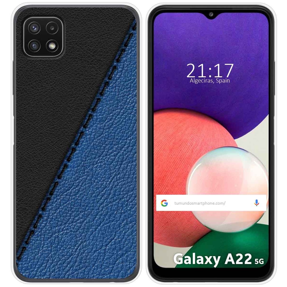 Funda Silicona para Samsung Galaxy A22 5G diseño Cuero 02 Dibujos