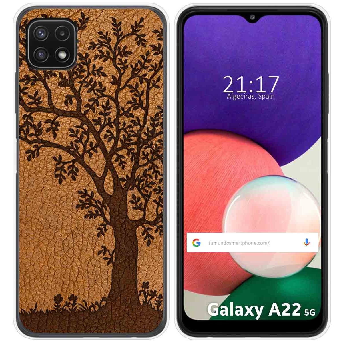 Funda Silicona para Samsung Galaxy A22 5G diseño Cuero 03 Dibujos