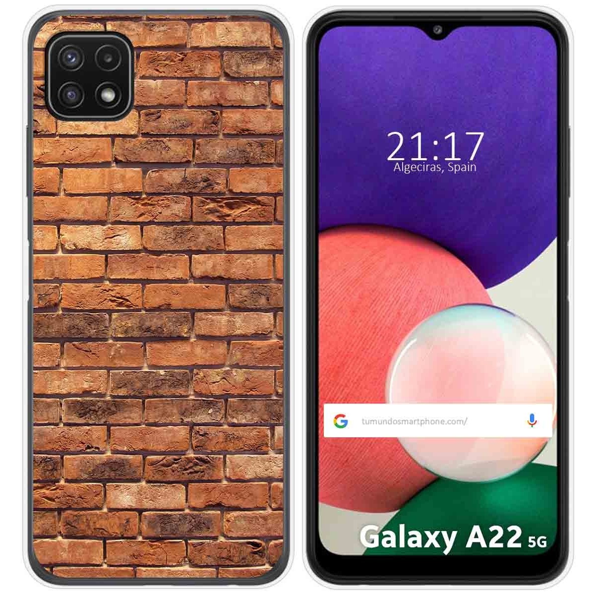 Funda Silicona para Samsung Galaxy A22 5G diseño Ladrillo 04 Dibujos