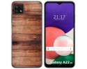 Funda Silicona para Samsung Galaxy A22 5G diseño Madera 02 Dibujos