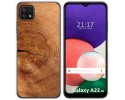 Funda Silicona para Samsung Galaxy A22 5G diseño Madera 04 Dibujos
