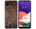 Funda Silicona para Samsung Galaxy A22 5G diseño Madera 06 Dibujos