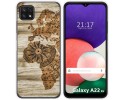 Funda Silicona para Samsung Galaxy A22 5G diseño Madera 07 Dibujos