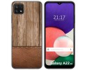 Funda Silicona para Samsung Galaxy A22 5G diseño Madera 09 Dibujos