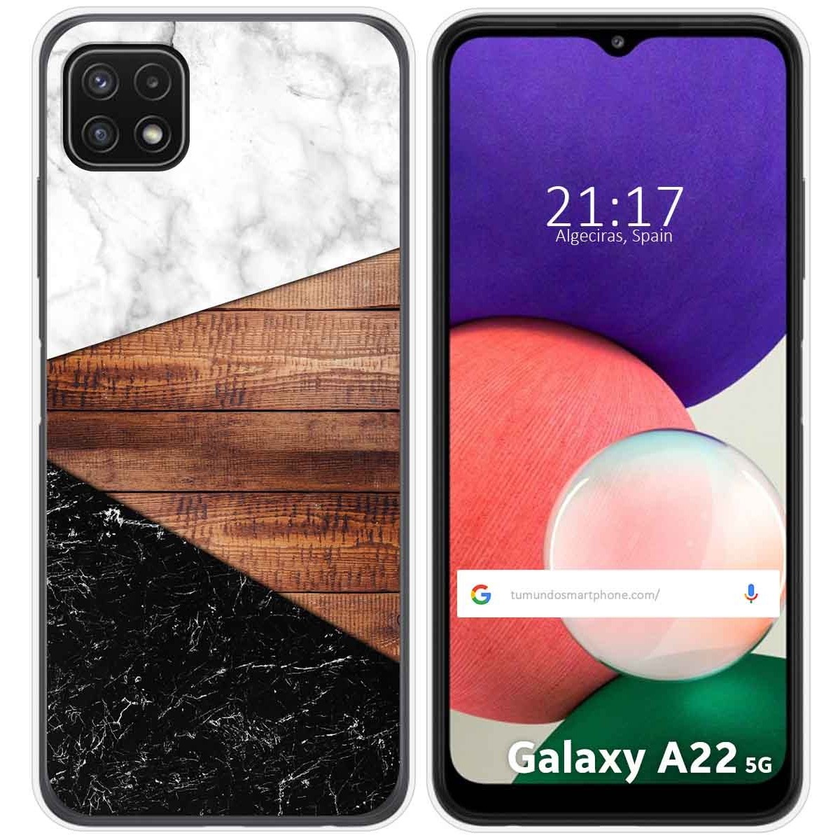 Funda Silicona para Samsung Galaxy A22 5G diseño Mármol 11 Dibujos